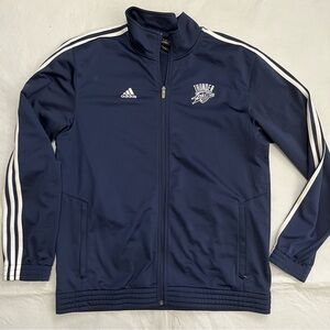Adidas OKC Thunder Basketball Zip Up Jacket